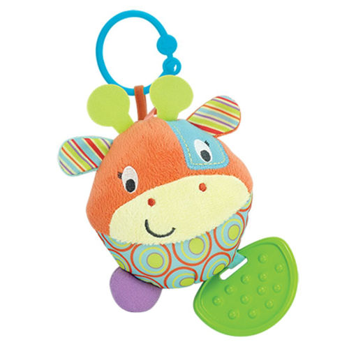 Picture of Round Patch the Giraffe Teether Rattle